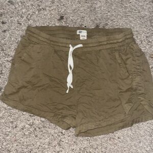 Billabong Tan Elastic Waist Short Shorts